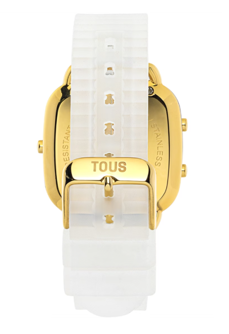 Reloj Tous digital policarbonato correa de silicona blanco 200351056