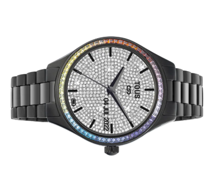 Reloj Tous smartwatch brazalete de acero y circonias rainbow 200351040
