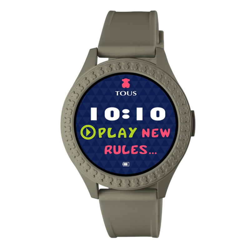 Reloj Tous smartwatch Smarteen Connect correa silicona caqui 200350991