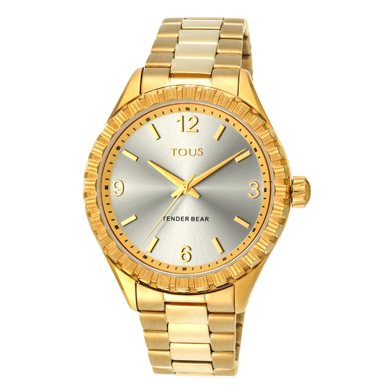 Reloj Tous analógico Tender acero IP dorado osos 200350960 Reloj Tous analógico Tender acero IP dorado osos 200350960