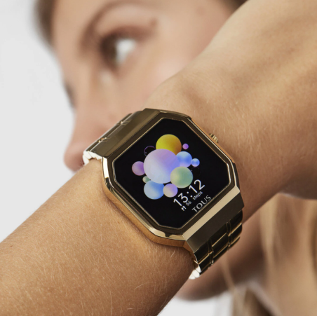 Reloj Tous smartwatch B-Connect de acero IP dorado 100350700