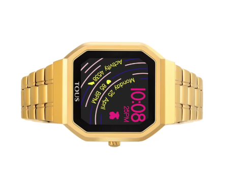 Reloj Tous smartwatch B-Connect de acero IP dorado 100350700