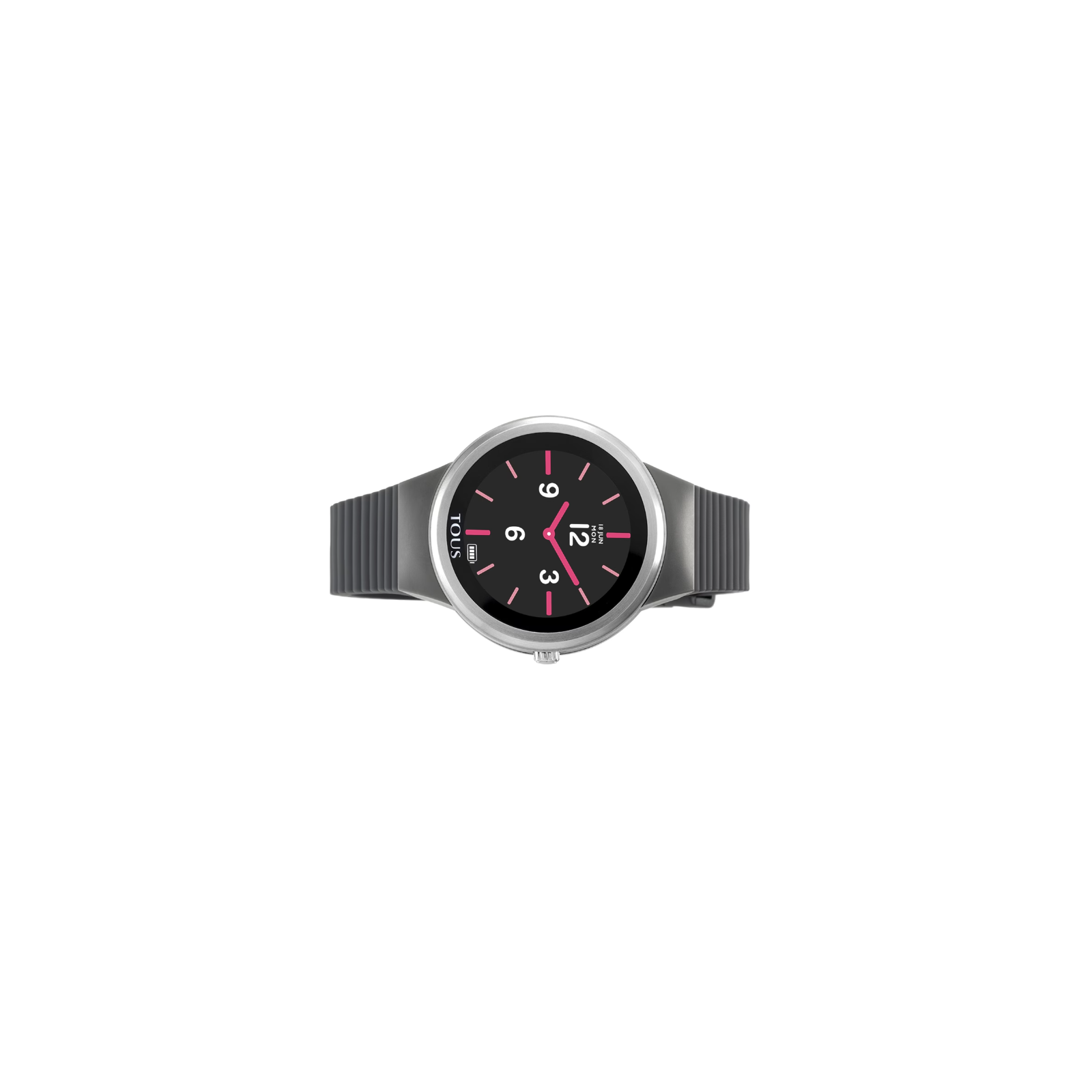 Reloj Tous smartwatch Connect acero correa silicona gris 100350680