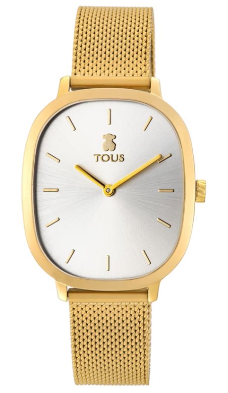 Reloj Tous analógico Heritage de acero IP dorado 900350400