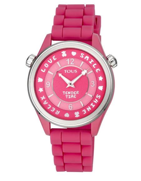 Reloj activity rond touch de acero ip 2025 rosado