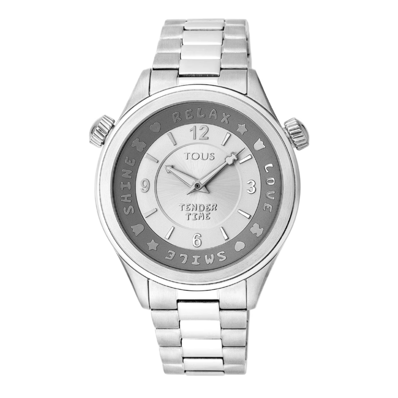 Reloj Tous analógico Tender Time acero bisel giratorio 100350455 Reloj Tous analógico Tender Time acero bisel giratorio 100350455