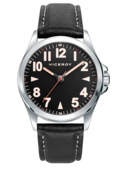 Reloj Viceroy Pack niño pulsera de acero correa de piel negra 42397-54
