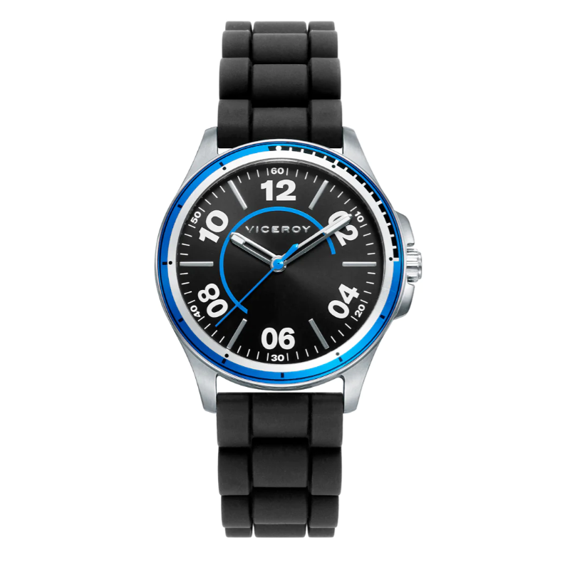 Reloj Viceroy Pack pulsera niño acero con correa de silicona negra altavoz 42405-54
