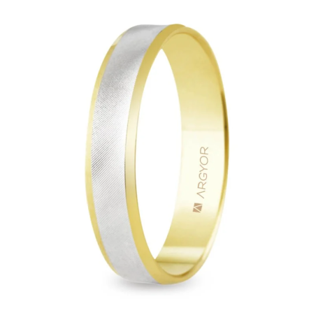 Alianza "Argyor" Bicolor Oro 18k 4mm (5240308)