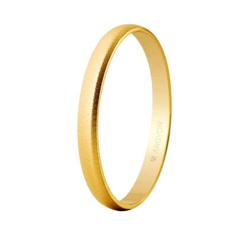 Alianza "Argyor" Texturizada Oro 18k 2,5 mm (50253T)