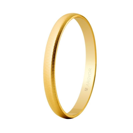 Alianza "Argyor" Texturizada Oro 18k 2,5 mm (50253T)