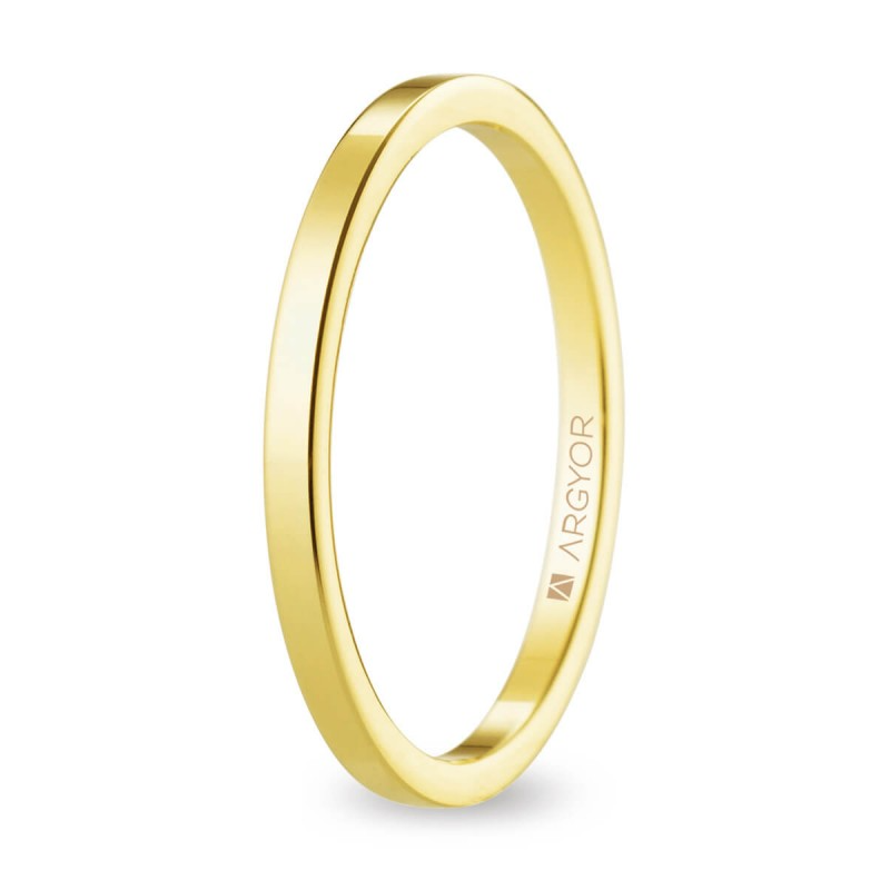 Alianza "Argyor"  Plana Oro 18k 1.65 mm (5117530)