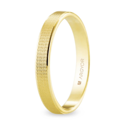 Alianza "Argyor" Texturizada Oro 18k 3 mm (5130521)