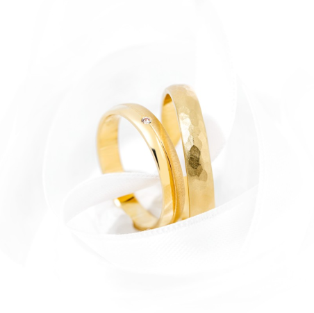 Alianza "Argyor" Martellato Oro 18k 3.5mm (5135554)