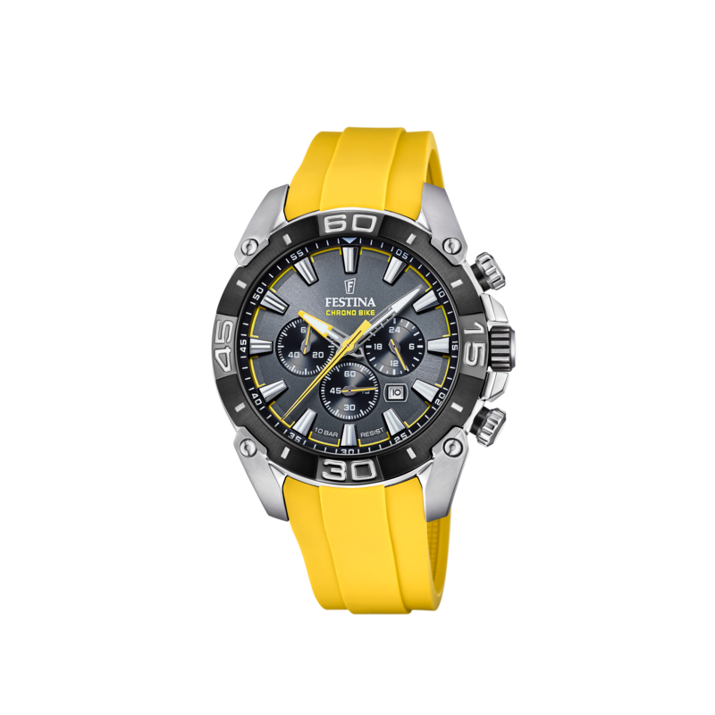 Reloj Festina amarillo correa caucho hombre F20544/7