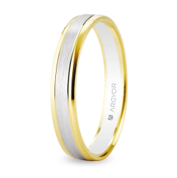 Alianza "Argyor" Bicolor Oro 18k 3.6mm (5240496)