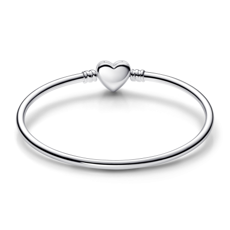 Pulsera Rígida Pandora Moments plata ley Corazón & Mariposa 592593C01