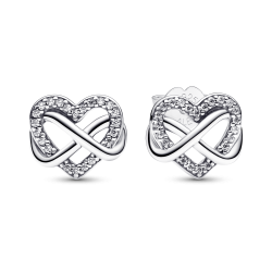Pendientes Pandora Coraz  n Infinito Brillante 292667C01
