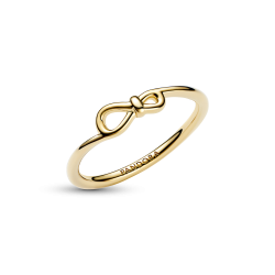Anillo Pandora con recubrimiento en oro de 14k Nudo Infinito 168898C00