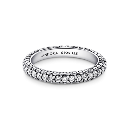 Anillo Pandora en plata de ley Fila en Pavé 192627C01