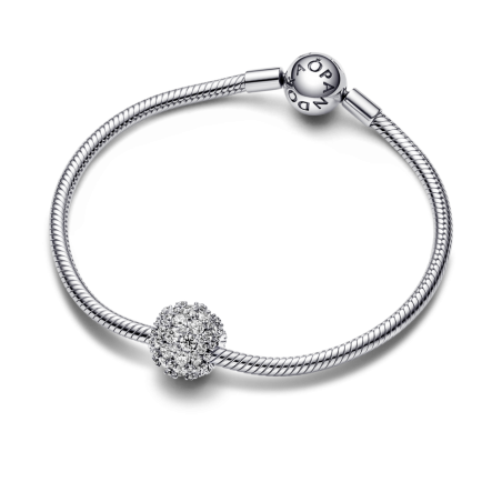 Charm Pandora plata de ley Redondo Brillante en Pavé 792630C01