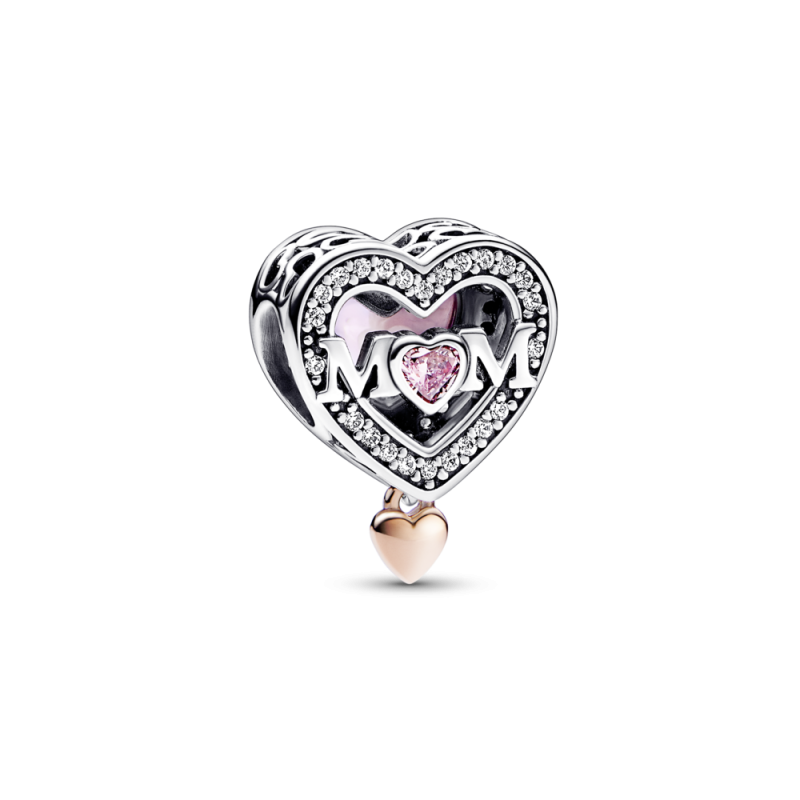 Charm Pandora Rose Mamá & Corazón 782653C01