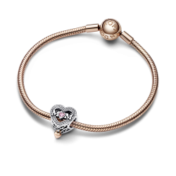 Charm Pandora Rose Mamá & Corazón 782653C01