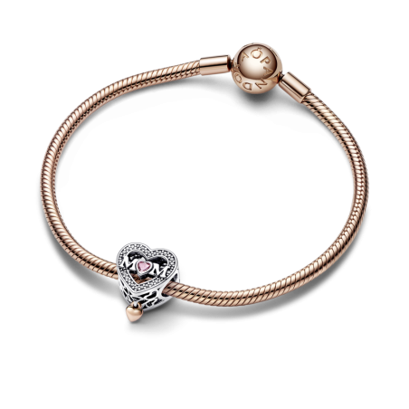 Charm Pandora Rose Mamá & Corazón 782653C01