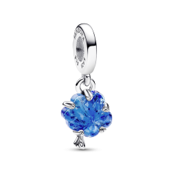 Charm Colgante Pandora Árbol Familiar Cristal de Murano Azul 792614C01