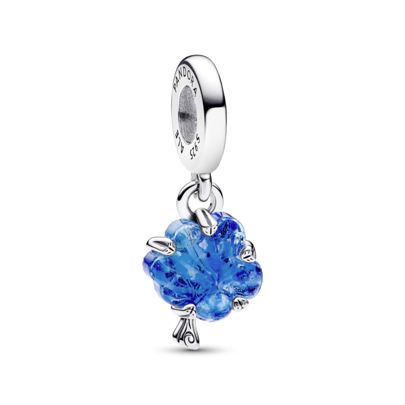 Charm Colgante Pandora Árbol Familiar Cristal de Murano Azul 792614C01