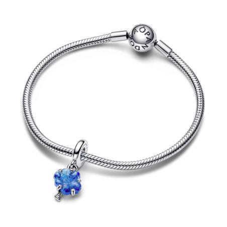 Charm Colgante Pandora Árbol Familiar Cristal de Murano Azul 792614C01