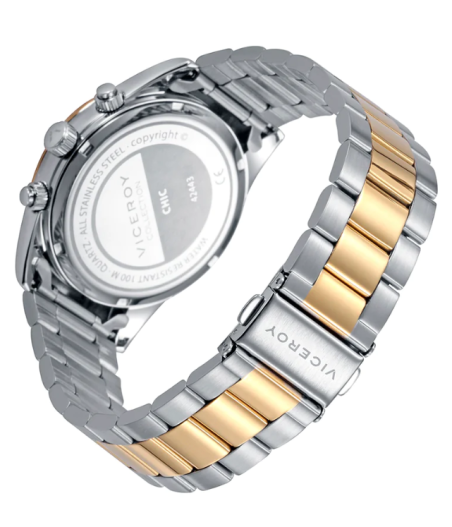 Reloj Viceroy Hombre caja y brazalete de acero bicolor 42443-97