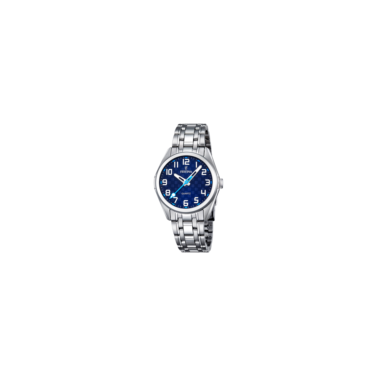Festina Orologio Unisex Bambini F16904/1 - Cassa Acciaio, Quadrante Bianco, Cinturino Nylon, 50m