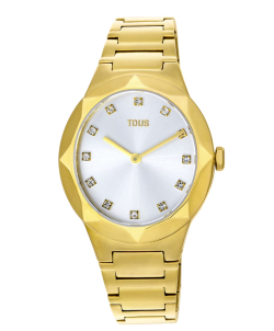 Reloj Tous analógico con brazalete acero dorado Karat Oval 200351055