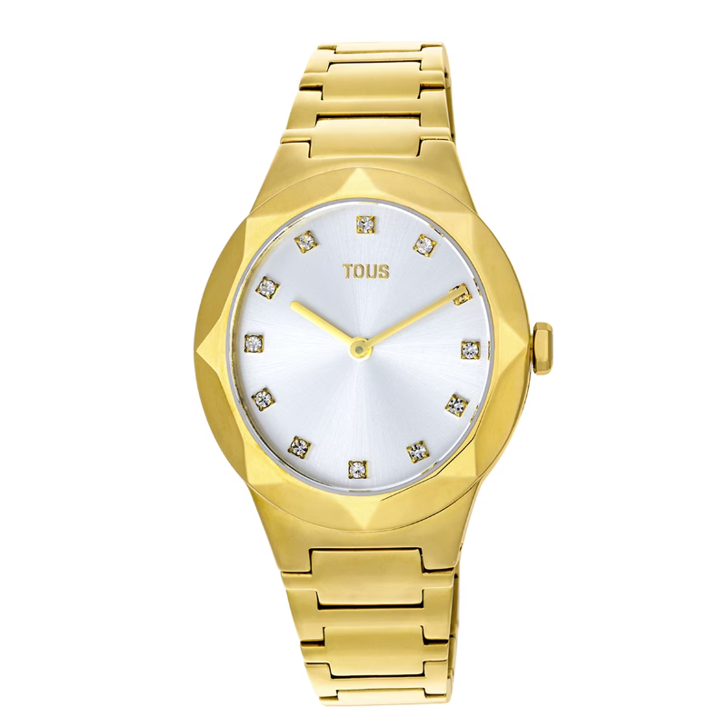 Reloj Tous analógico con brazalete acero dorado Karat Oval 200351055
