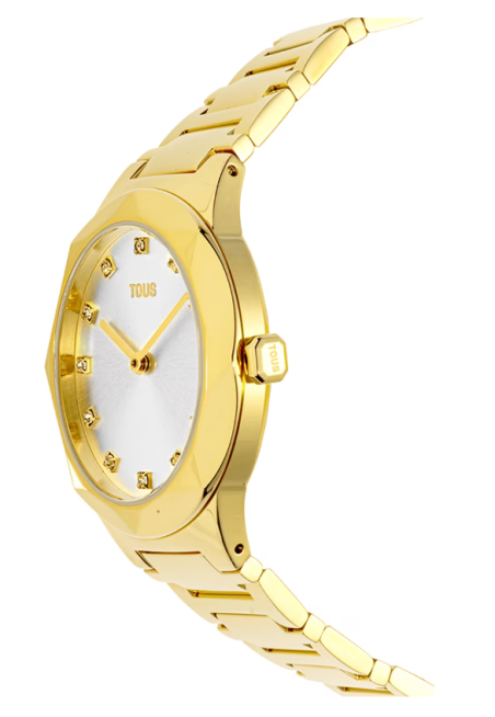 Reloj Tous analógico con brazalete acero dorado Karat Oval 200351055