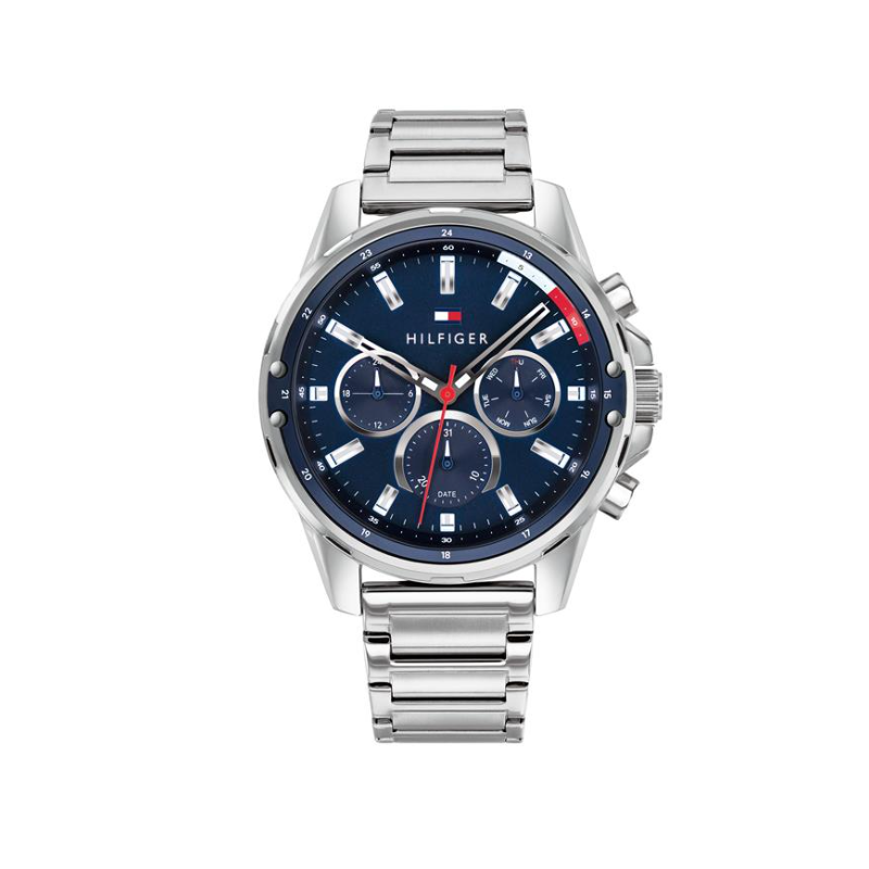 Reloj Tommy Hilfiger Hombre Mason Plateado Multifunción 1791788