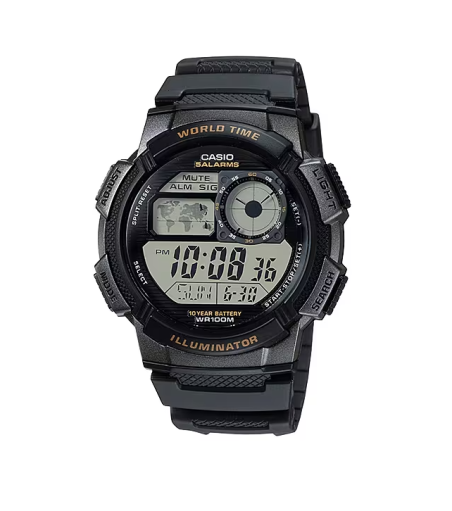 Reloj Casio Digital Hora Mundial AE-1000W-1AVEF