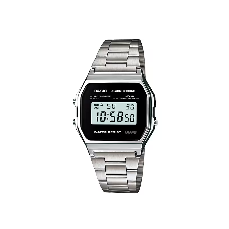 Reloj Casio Vintage Unisex Plateado Digital A158WEA-1EF