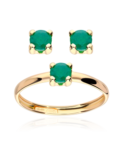 ANILLO "FOUR" ESMERALDA ORO 18K