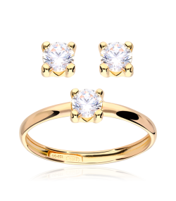 ANILLO "FOUR" CIRCONITA ORO 18K