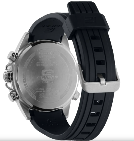 Reloj Casio Edifice acero correa caucho ECB-30P-1AEF