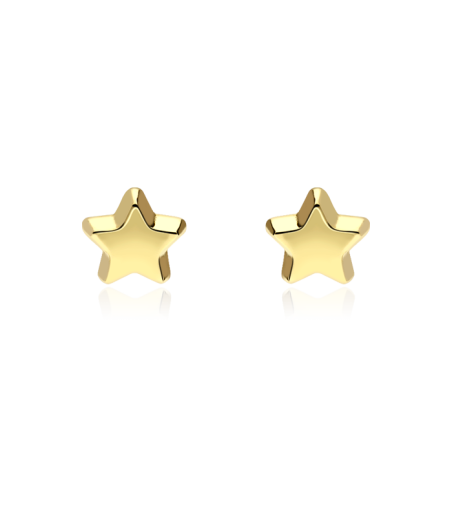 PENDIENTES "BERTA" ESTRELLAS ORO 18K