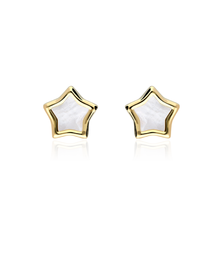 Pendientes Estrellita de Ncar y Oro 18k.