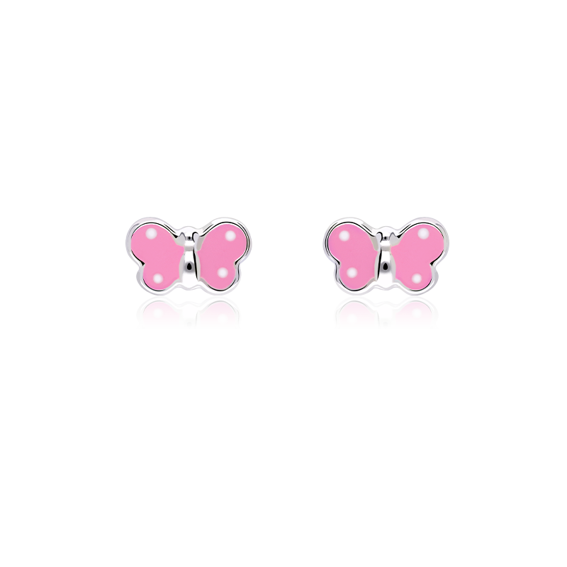 Pendientes Plata mariposa bebé