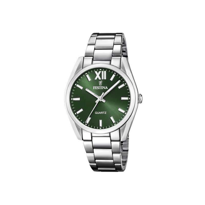 Reloj Festina colección alegría verde correa acero mujer F20622/4
