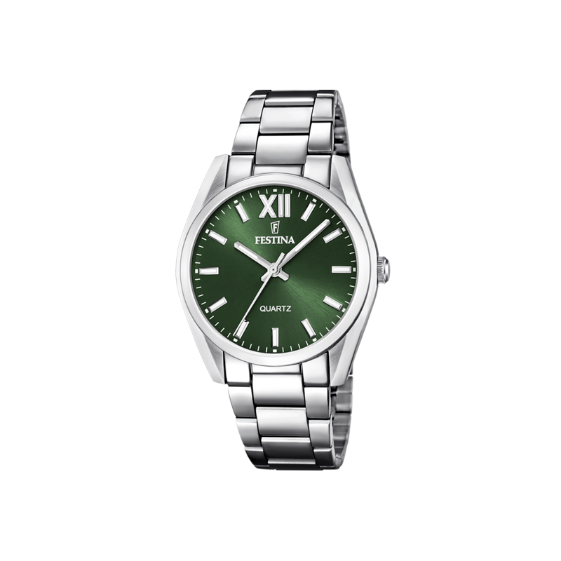 Reloj Festina colección alegría verde correa acero mujer F20622/4