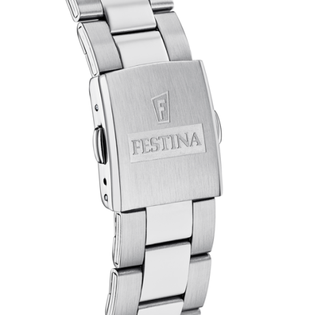 Reloj Festina blanco correa acero hombre F16820/Q