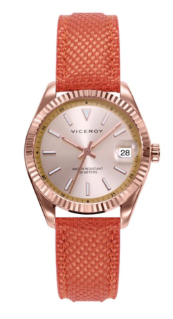 Reloj Viceroy mujer Chic acero Ip rosa correa naranja 42436-77