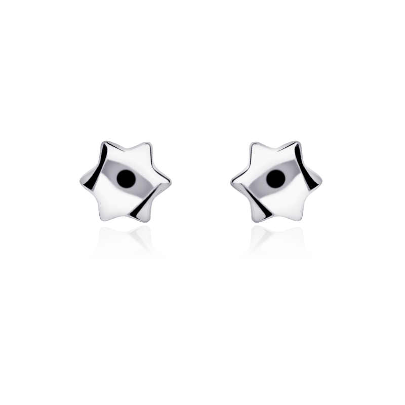 Pendientes "Estrellas" Oro Blanco 18k